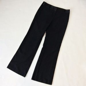 Trina Turk Black Satin Trim Tuxedo Pants Size 6